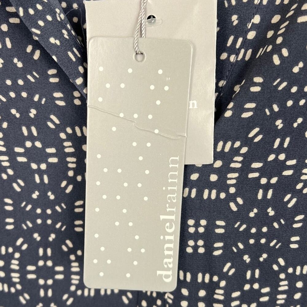 Daniel Rainn Women's Pullover Blouse Blue Gray Size M Oversized Fit Layering NWT - Picture 10 of 10